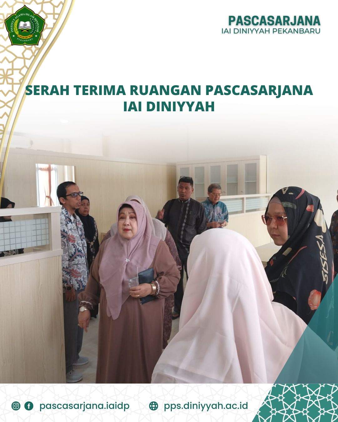Serah Terima Ruangan Pascasarjana IAI Diniyyah Pekanbaru